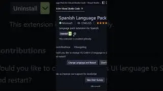 Como cambiar VSCode a Español #vscode