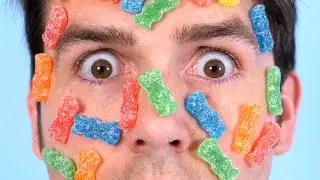 GUMMY CANDY GLUED EVERYWHERE