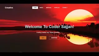 Beautiful Landing Page with HTML5 & CSS3 for Begineers | Coder Sajjan | With Source Code!