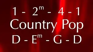 Country Pop 1-2m-4-1 chords in D major, backing track. Play along & have fun!