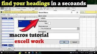 how to use macro in excell