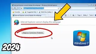 ✅Fix Internet Explorer Cannot Display the Webpage - Diagnose connection problems Error in Windows 7