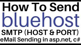 Send eMail asp.net c# SMTP Server Settings (host and port)