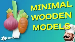 BLENDER TASTY TUTORIALS PART 1: MINIMAL WOODEN ASSETS MODELING IN BLENDER 2.83