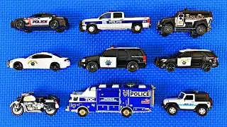 Police Cars for Kids #1 - 3 | Learn Police Vehicle Names & Colors | Fun Educational Organic Learning