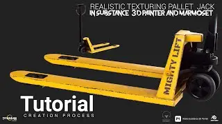 Texturing Pallet Jack In Substance 3D Painter And Marmoset