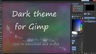 Dark Theme For Gimp