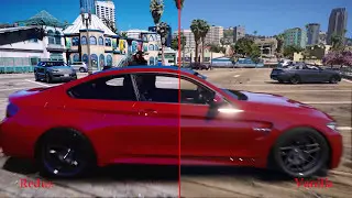 Graphics Comparison - GTA 5 PC - Redux Mod vs Vanilla