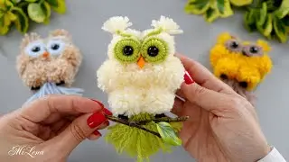 МУДРАЯ СОВА ИЗ ПРЯЖИ 🦉 Wise OWL made of Yarn