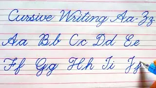 How to write in Cursive writing AtoZ| Capital Letters | begineers