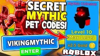 SECRET MAX LEVEL MYTHICAL PET CODES IN VIKING SIMULATOR! Roblox