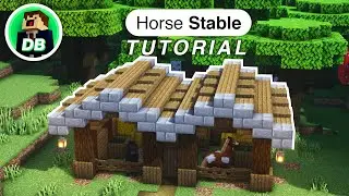 Minecraft: Horse Stable Tutorial (How to build)