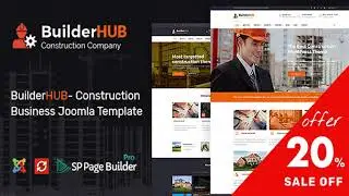 Builder HUB- Construction Business Joomla Template | Themeforest Website Templates and Themes