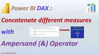 Power BI DAX: A Joint Measure to concatenate different measures with ampersand (&) Operator