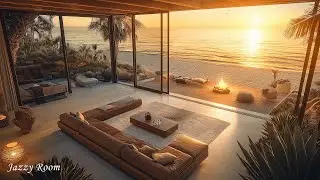 Sweet November Jazz - Sunset Beachside Villa Ambience with Relaxing Bossa Nova for Weekend