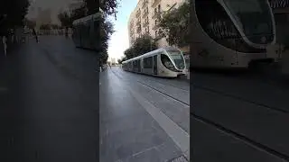 #Jerusalem - last light rail of the week before #Shabbat