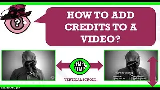 How to add CREDITS to a video | Vertical text scrolling video effect 