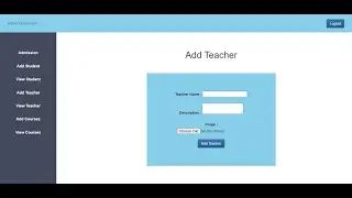 #12 Add Teacher Data From Admin Panel In PHP | Student Management System Project Tutorial In PHP