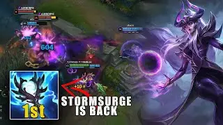 Syndra but its the NEW ranked split and stormsurge is back in business