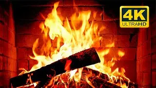 🔥 Cozy Fireplace 4K (12 HOURS). Fireplace with Crackling Fire Sounds. Fireplace Burning 4K