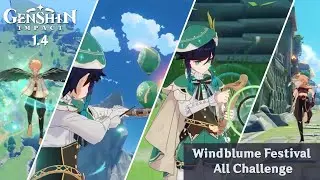 Genshin Impact Windblume Festival - All Challenge Gameplay