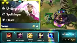 Sona 3 Star | Level 6 Heist CASHOUT TFT SET 8