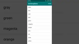 How to Sort String Array in Android Studio | SortStringArray | Android Coding