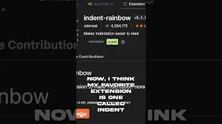 My favorite VS Code Extension - Rainbow Indents #shorts #vscode #programming