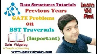 Previous Years GATE Problems on Traversal of a Binary Search Tree | Preorder, Inorder, Postorder