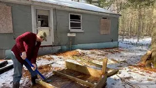 Abandoned Off Grid Cabin ...prepping for renovation