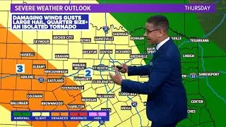 UPDATE: Severe storms coming through DFW again on Thursday