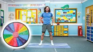 8 Minute SPIN THE WHEEL Kids Workout | The Body Coach TV