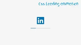 ✨Linkedin Loading Animation Using Html and Css I 