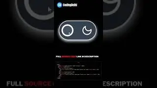 Dark Mode Toggle Button | HTML CSS