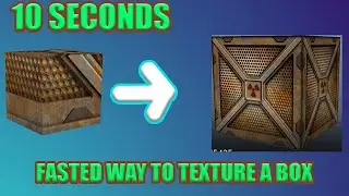 Easiest way to texture a box UVmap Maya 2020