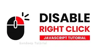 Disable Right Click With Vanilla JavaScript | JavaScript