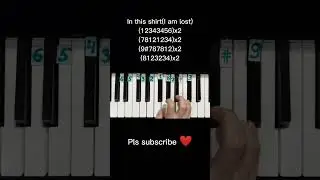 Красивая музыка на пианино In this shirt I am lost на пианино 🎹 Обучение piano tutorial