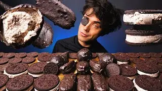ASMR OREO CHOCOLATE ICE CREAM PARTY DESSERT MUKBANG チョコレートアイスクリーム EATING SOUNDS | McBang