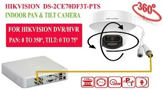 hikvision indoor pan tilt camera for dvr/hvr  DS-2CE70DF3T-PTS wiring connection with dvr