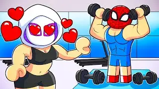 My COACH Has a CRUSH ON ME in Roblox Gym League!