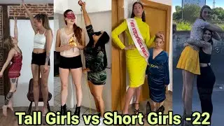 Tall Girls vs Short Girls - 22 | tall girlfriend short girlfriend | tall woman lift carry