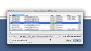GPGTools encrypt text selection and Setting up services