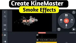 How To Make Smoke Text Reveal Animation Intro In After Effects  In Kinemaster || Kinemaster Editing