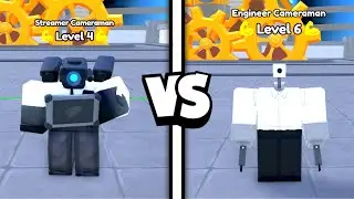 STREAMER CAMERAMAN vs ENGINEER CAMERAMAN! 🤯🔥 | Toilet Tower Defense Roblox