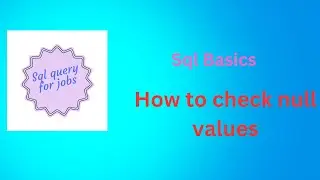 null values in sql