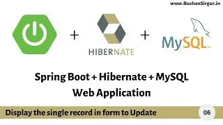 Spring Boot Hibernate Web Application - Display single record in form for Update [Part 6]