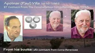 Paul Villa ET Contact From The Constellation Of Coma Berenecis in 1953 2of3