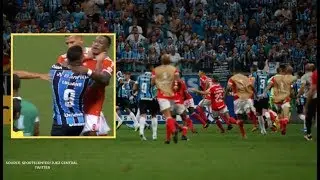 Gremio vs Internacional Ends With EIGHT RED Cards After Last-Minute Brawl