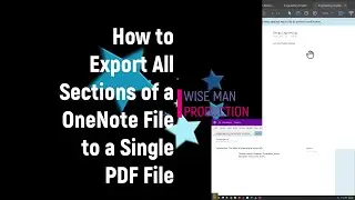 How to Export All Sections of a OneNote File to a Single PDF File