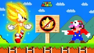 Super Mario Bros. but Gold Sonic is Forbiddent here